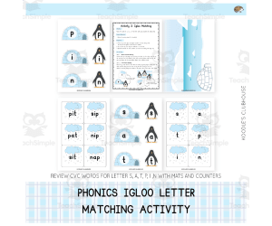 Phonics Igloo Letter Matching Activity