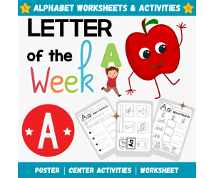 Phonics Letter of the Week A | Alphabet Worksheets & Activities