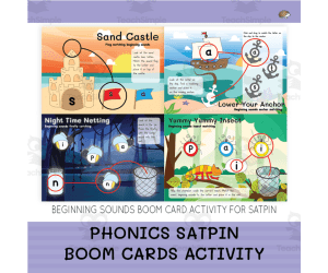 Phonics SATPIN Boom Card Activity