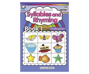 Phonological Awareness: Syllables and Rhyming - Book 1