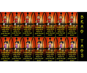 Physical Education Brag Tags: Basketball