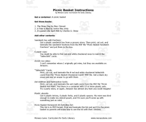 Picnic Basket Homework Kit