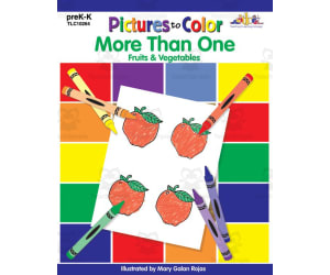 Pictures to Color: More Than One - Fruits and Vegetables: