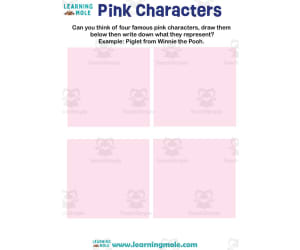 Pink Characters Activity