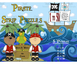 Pirate Strip Math Puzzles