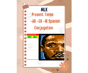 Pixel Art: Present Tense -AR -ER -IR Conjugations