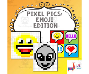 Pixel Pics Spreadsheet Activity: Emojis Edition