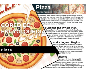Pizza Reading Comprehension Passage - Cored Ed Encyclopedia