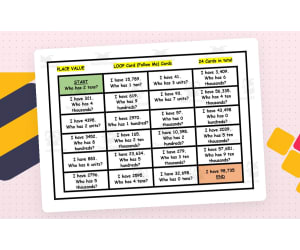 Place Value Loop Cards