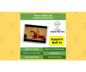 Plains Indian Life | Reading Comprehension Deck | Interactive Lesson