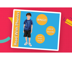 Play Word Picture Bingo To Learn 3 Letter Words