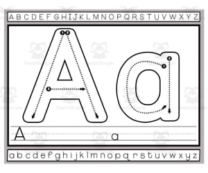 Playdough Alphabet Mats