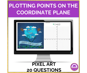 Plotting Points on the Coordinate Plane | Earth Day Pixel Art Activity