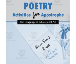 Poetry Activities for Apostrophe (w/ Lord Tennyson 'Break...')