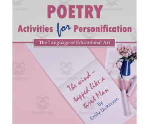 Poetry Activities for Personification w/ Emily Dickinson & 'The Wind'