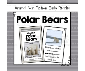 Polar Bears Early Reader Nonfiction Book