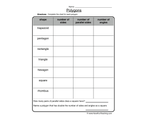 Polygons Attributes Worksheet