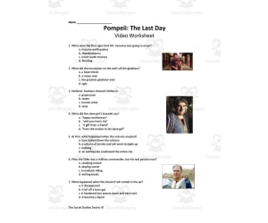 Pompeii: The Last Day Video Worksheet