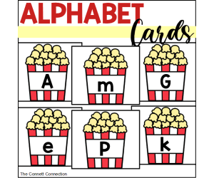 Popcorn Alphabet Cards