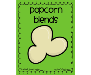 Popcorn Blends Activity