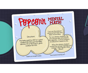 Popcorn Mental Math Activity
