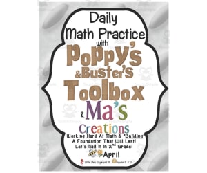 Poppy & Ma's April Daily Math Practice