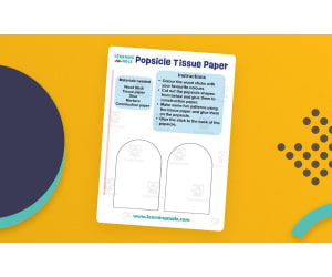 Popsicle Tissue Paper Activity