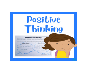 Positive and Negative Thinking Worksheet
