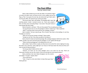 Post Office Reading Comprehension Worksheet