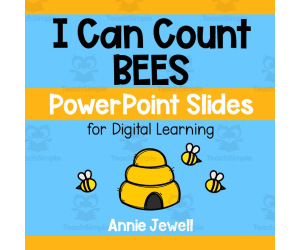 PowerPoint Slides – Digital Counting Task Cards – Bees