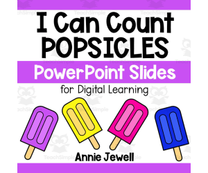 PowerPoint Slides – Digital Counting Task Cards – Popsicles