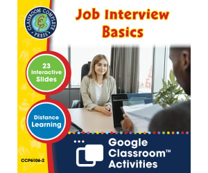 Practical Life Skills - Employment & Volunteering: Job Interview Basics - Google Slides Gr. 9-12+ (SPED)