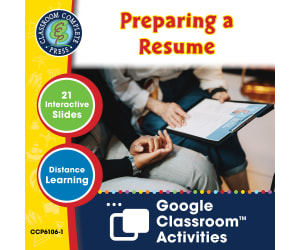 Practical Life Skills - Employment & Volunteering: Preparing a Resume - Google Slides Gr. 9-12+ (SPED)
