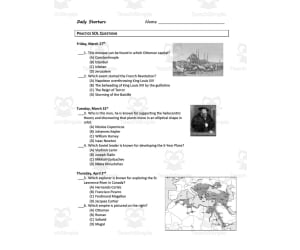 Practice SOL Questions