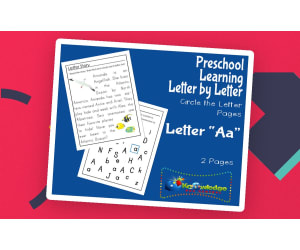 Preschool Letter by Letter: Letter A - Circle the Letter