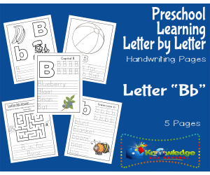 Preschool Letter by Letter: Letter B - Handwriting