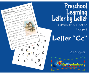 Preschool Letter by Letter: Letter C - Circle the Letter