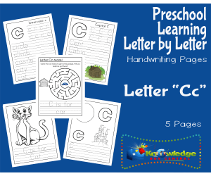 Preschool Letter by Letter: Letter C - Handwriting