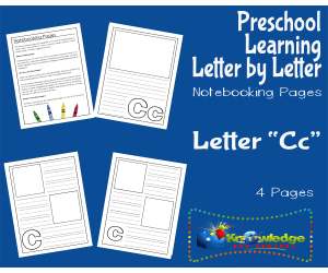 Preschool Letter by Letter: Letter C- Notebooking