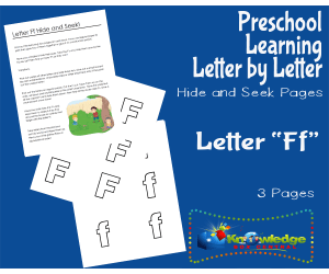Preschool Letter by Letter: Letter F - Hide and Seek