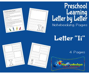 Preschool Letter by Letter: Letter I - Notebooking