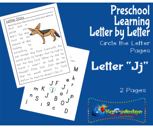 Preschool Letter by Letter: Letter J - Circle the Letter