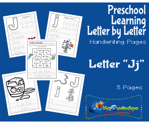 Preschool Letter by Letter: Letter J - Handwriting