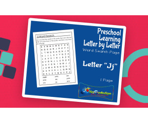 Preschool Letter by Letter: Letter J - Word Search