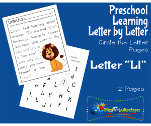 Preschool Letter by Letter: Letter L - Circle the Letter
