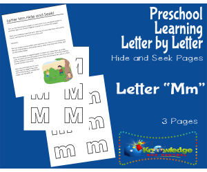 Preschool Letter by Letter: Letter M - Hide and Seek