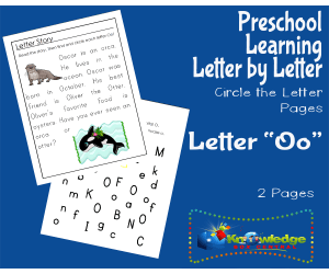 Preschool Letter by Letter: Letter O - Circle the Letter