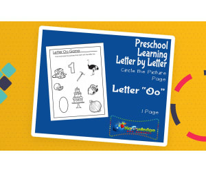 Preschool Letter by Letter: Letter O - Circle the Picture