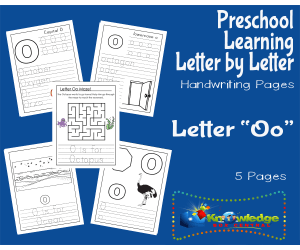 Preschool Letter by Letter: Letter O - Handwriting