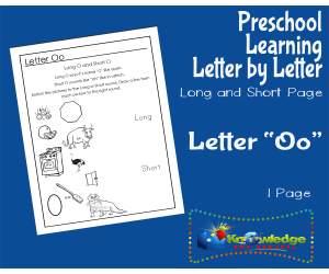 Preschool Letter by Letter: Letter O - Long and Short